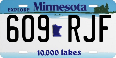 MN license plate 609RJF