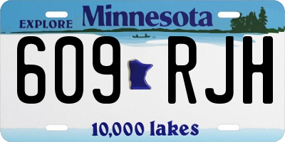 MN license plate 609RJH