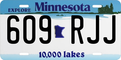 MN license plate 609RJJ