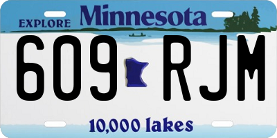 MN license plate 609RJM