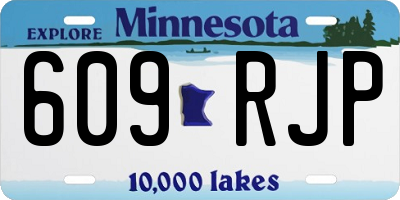 MN license plate 609RJP