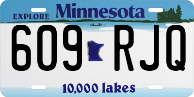 MN license plate 609RJQ