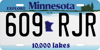 MN license plate 609RJR