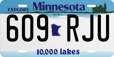 MN license plate 609RJU