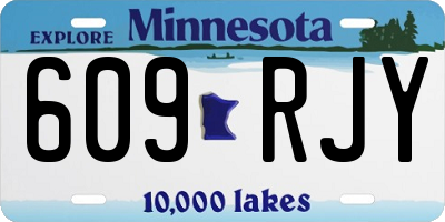 MN license plate 609RJY