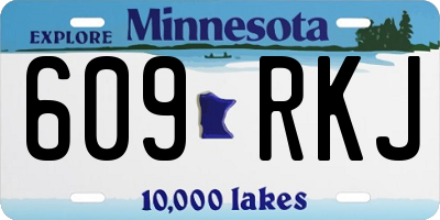 MN license plate 609RKJ