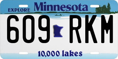 MN license plate 609RKM