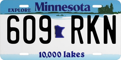 MN license plate 609RKN