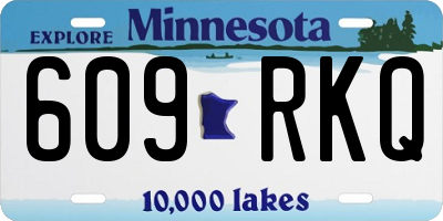 MN license plate 609RKQ