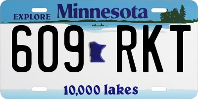 MN license plate 609RKT