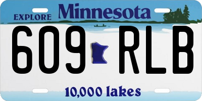 MN license plate 609RLB