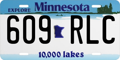 MN license plate 609RLC