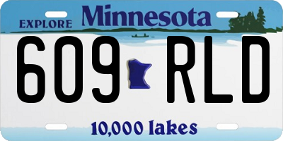 MN license plate 609RLD
