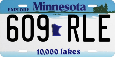 MN license plate 609RLE