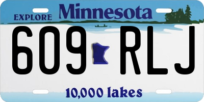 MN license plate 609RLJ