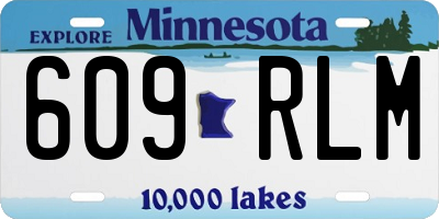 MN license plate 609RLM