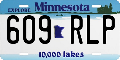 MN license plate 609RLP
