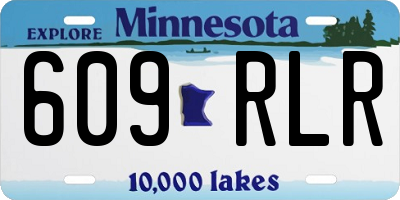 MN license plate 609RLR