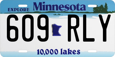 MN license plate 609RLY