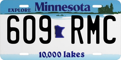 MN license plate 609RMC