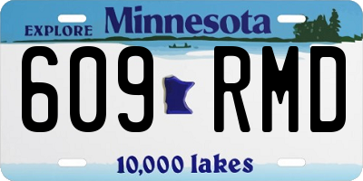 MN license plate 609RMD