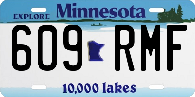 MN license plate 609RMF