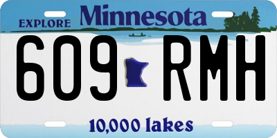 MN license plate 609RMH