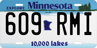 MN license plate 609RMI