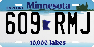 MN license plate 609RMJ