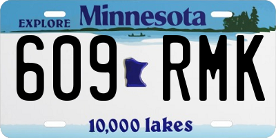 MN license plate 609RMK