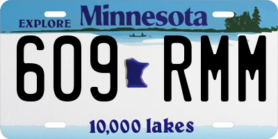 MN license plate 609RMM