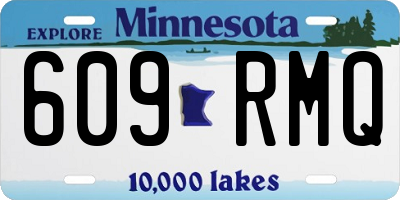 MN license plate 609RMQ