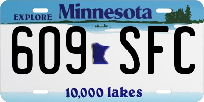 MN license plate 609SFC