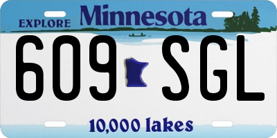 MN license plate 609SGL