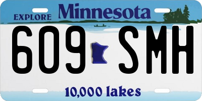 MN license plate 609SMH