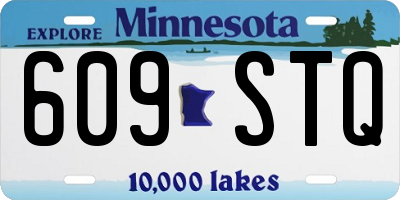 MN license plate 609STQ
