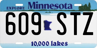 MN license plate 609STZ