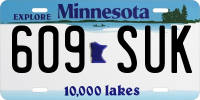 MN license plate 609SUK