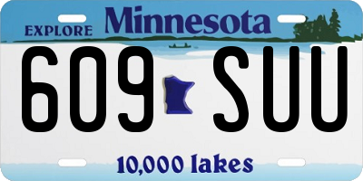 MN license plate 609SUU
