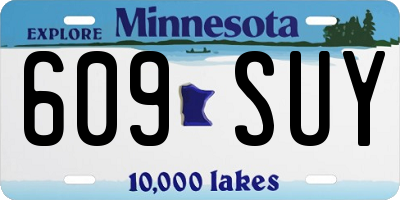 MN license plate 609SUY