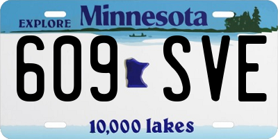 MN license plate 609SVE