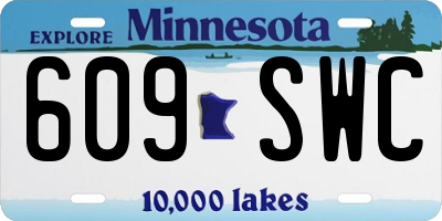 MN license plate 609SWC