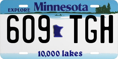 MN license plate 609TGH