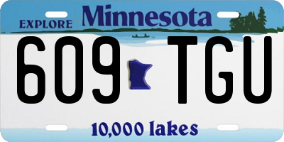 MN license plate 609TGU