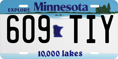 MN license plate 609TIY