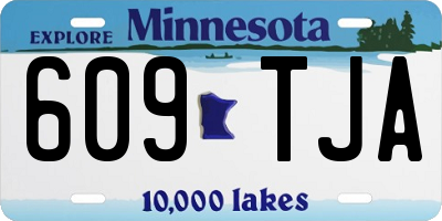 MN license plate 609TJA