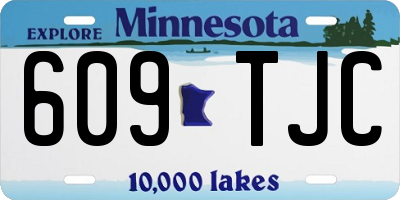 MN license plate 609TJC