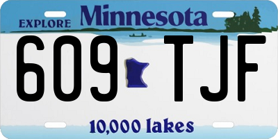 MN license plate 609TJF