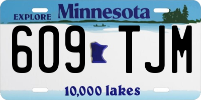 MN license plate 609TJM