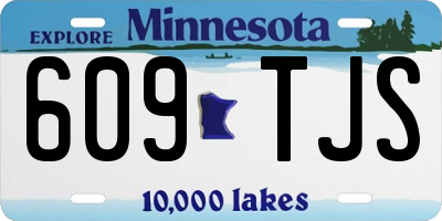 MN license plate 609TJS